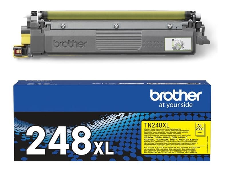 Brother TN248 XL Gul toner 2300 sider – Original