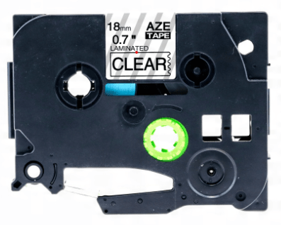 Brother TZeFX141 Tape sort tekst på klar tape Fleksibel – 18mm x 8m – Uoriginal