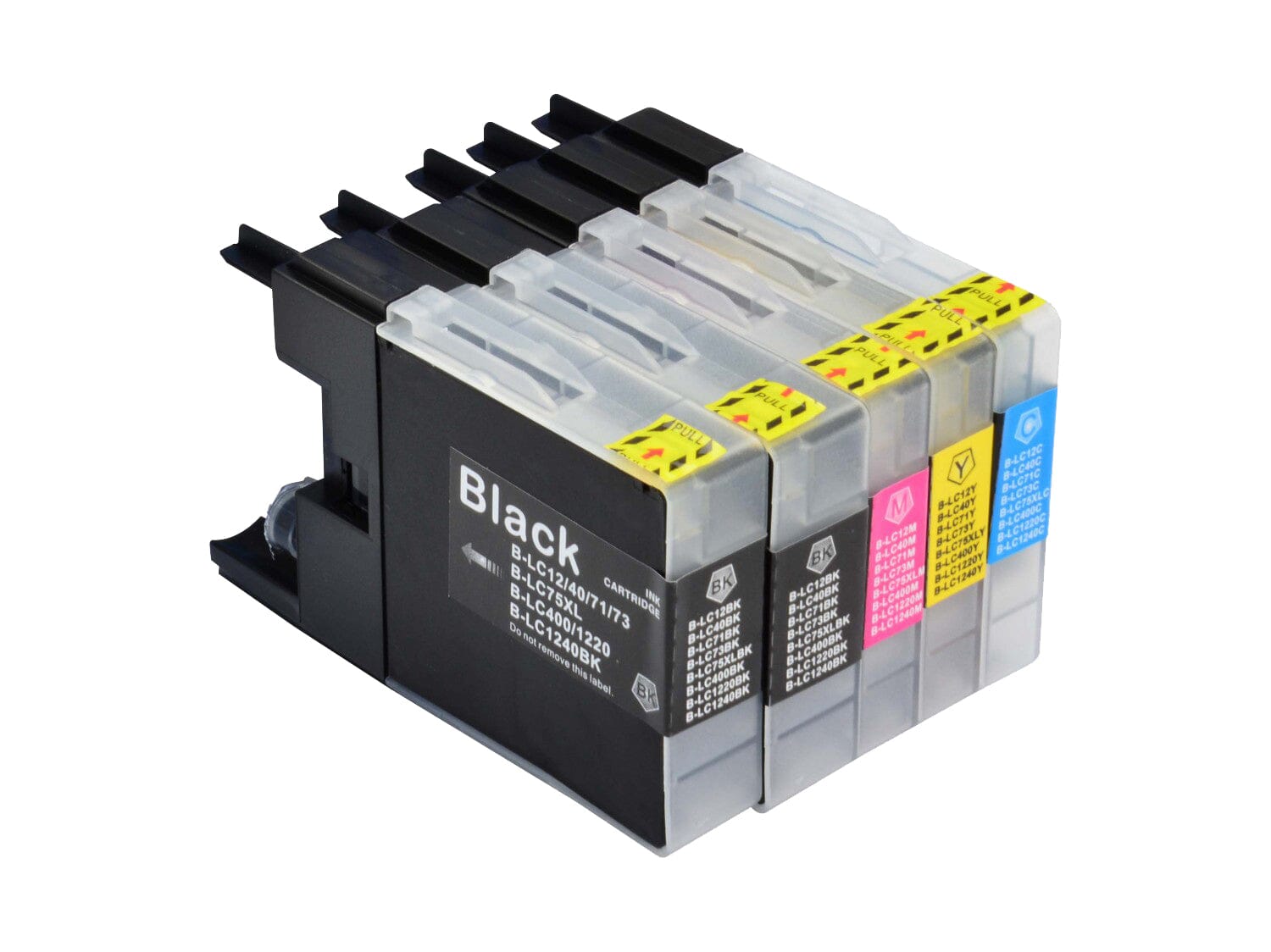 Pakke sæt Brother LC1240 – 4 farver BK-C-M-Y – alternativ – 50 ml