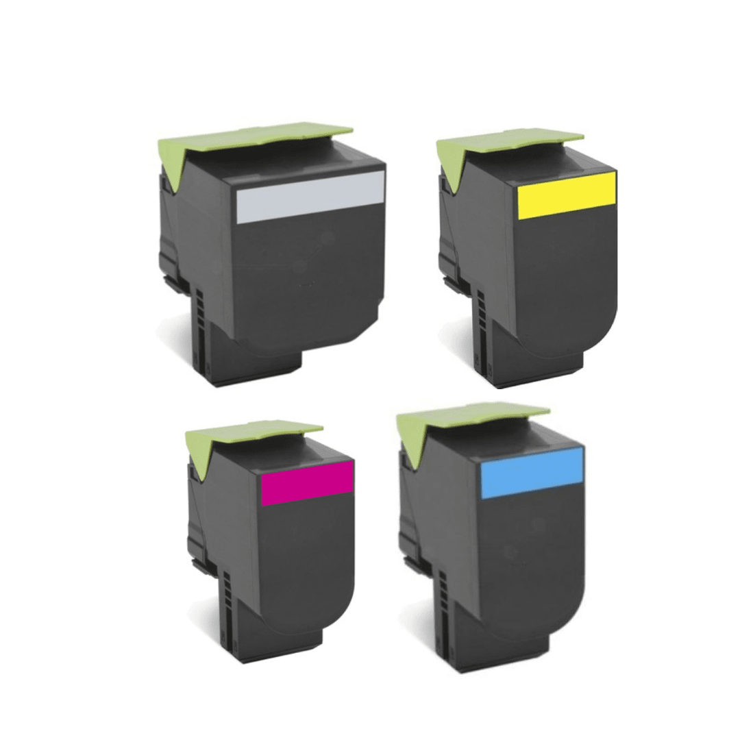 Sæt af Lexmark CS417 / CX417 1x BK/C/M/Y 16.500 sider – alternativ