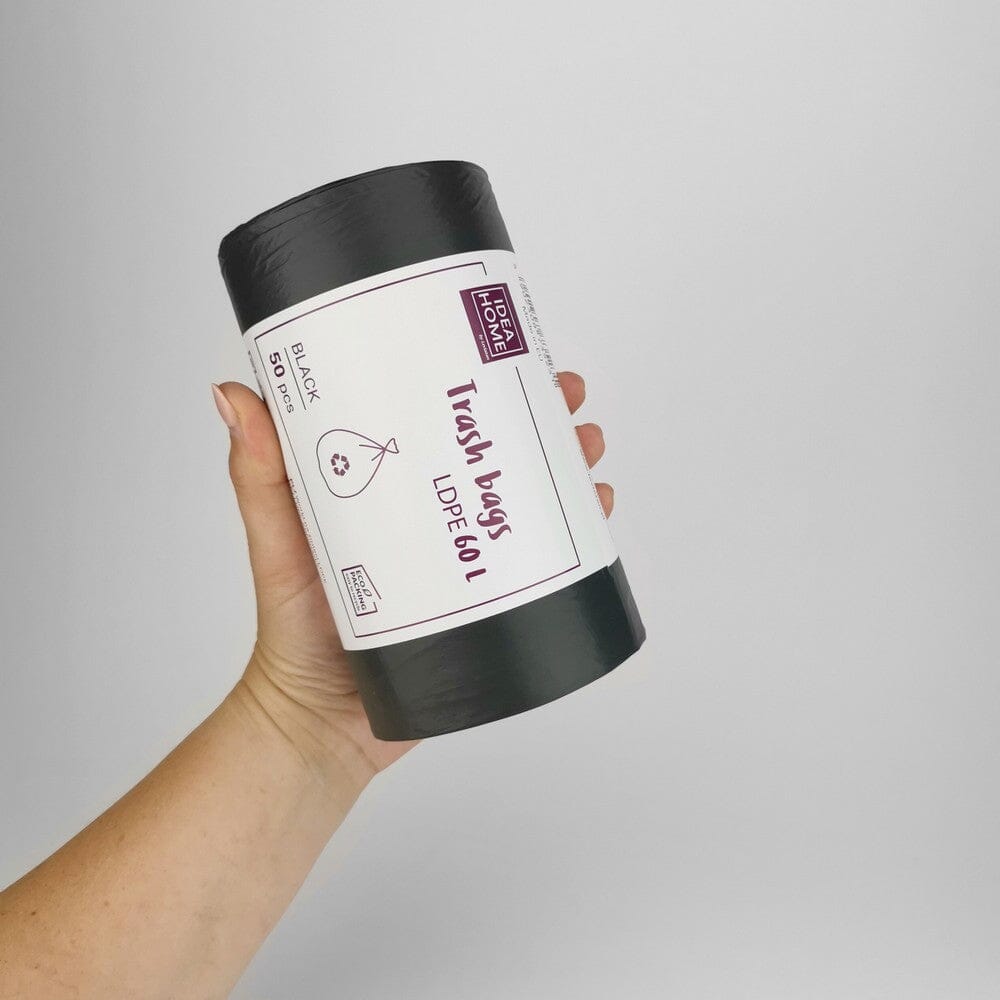 Sorte affaldssække - 60 liter - 50 stk