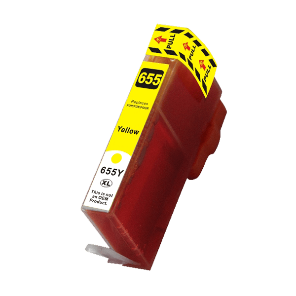 HP 655XL yellow blækpatron 15ml – Alternativ – CZ112AE