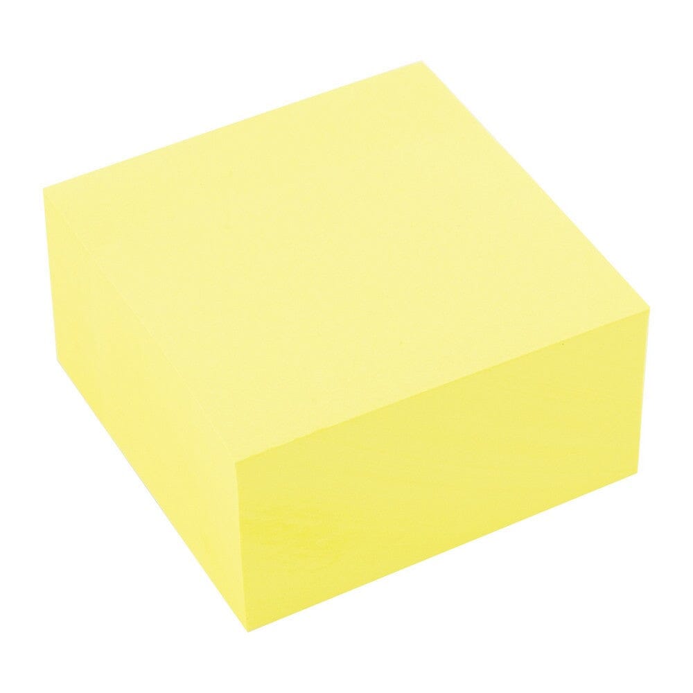 Notes blok 76x76mm - med 400 sider i gul