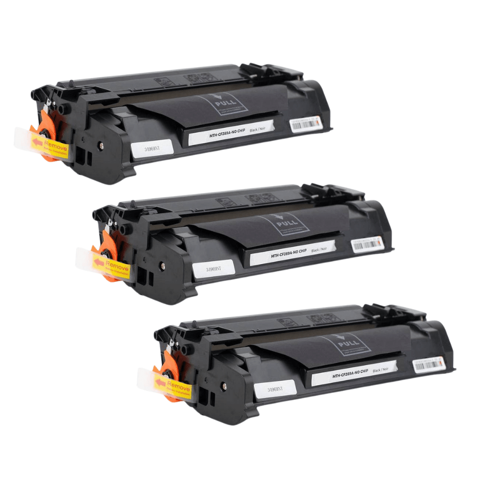 Pakke sæt 89A - 3x sort toner 15.000 sider alternativ – CF289A