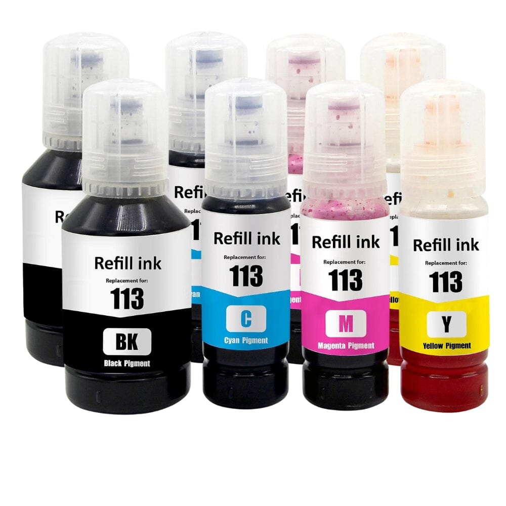 Pakke sæt Epson 113 – 2 x 4 farver BK-C-M-Y – alternativ – 680 ml
