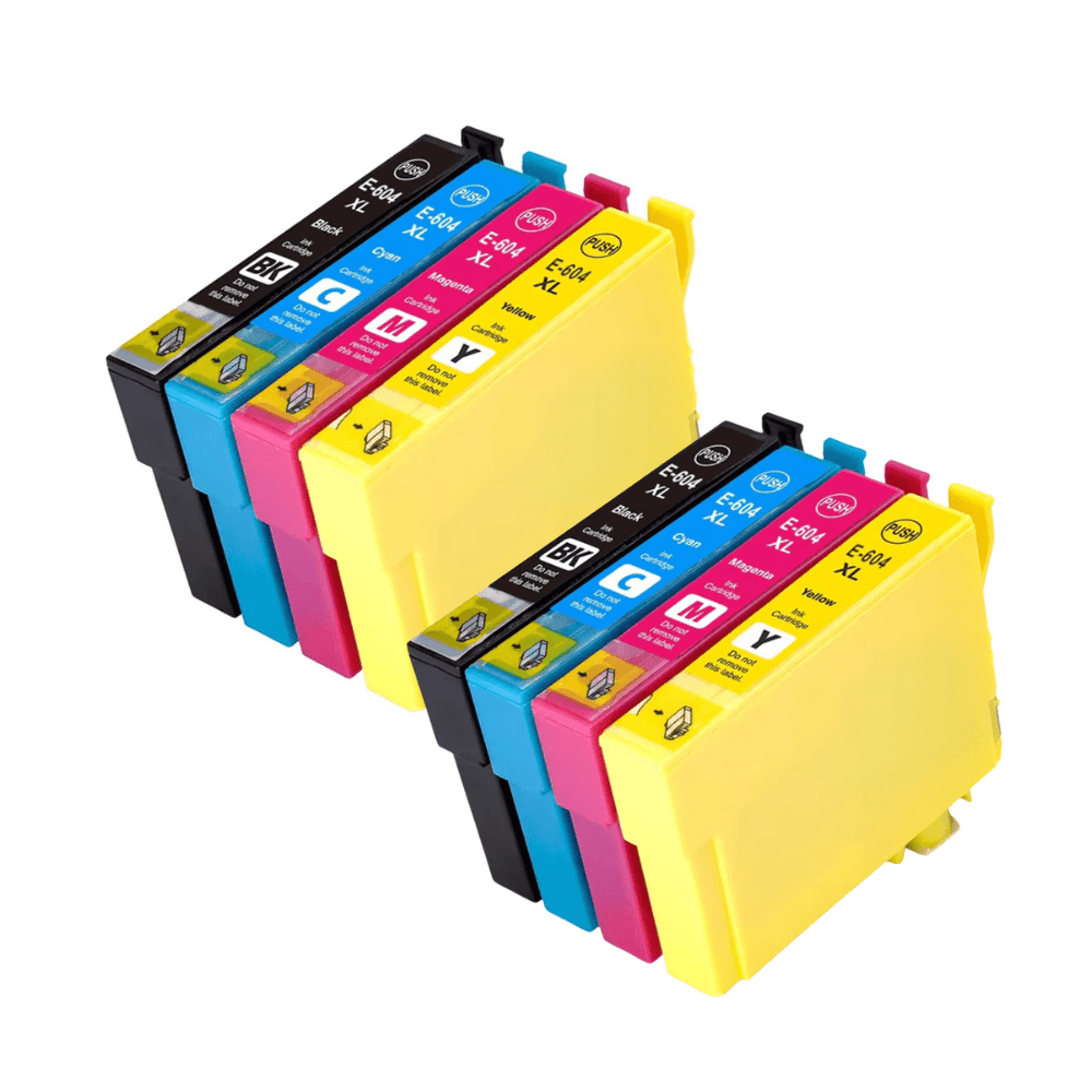 Pakke sæt Epson 604XL – 2 x 4 farver BK-C-M-Y – alternativ