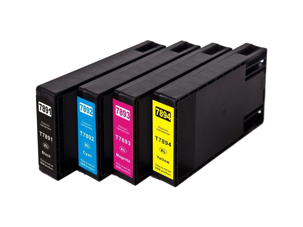 Pakke sæt Epson T7891-T7894 XXL – 4 farver BK-C-M-Y – alternativ – 207 ml