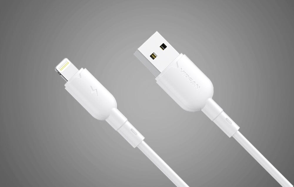 USB til Lightning kabel - Hvid - 1 meter - 3A